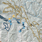 Chelan County Washington Winter Recreation Map 18x24 Preview 2