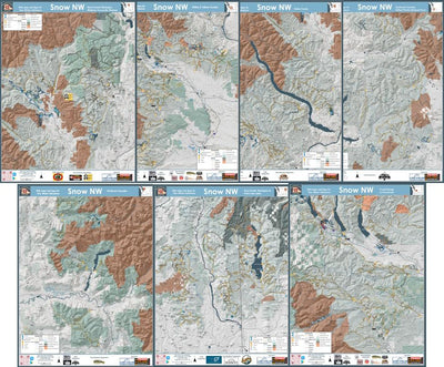 Washington State Winter Recreation Bundle 18x24