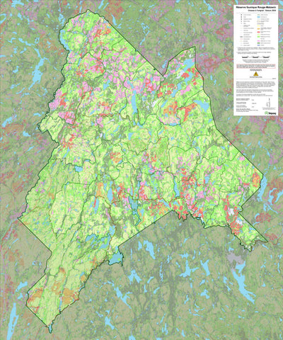 Réserve faunique Rouge-Matawin : Carte générale de chasse à l'orignal 2024 Preview 1