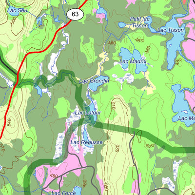 Réserve faunique Rouge-Matawin : Carte générale de chasse à l'orignal 2024 Preview 2