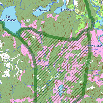 Réserve faunique de Port-Cartier - Sept-Îles : Carte générale de chasse à l'orignal 2023 Preview 2