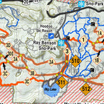 Santiam Pass Snowmobile Trail Map - Mount Jefferson Snowmobile Club Preview 2
