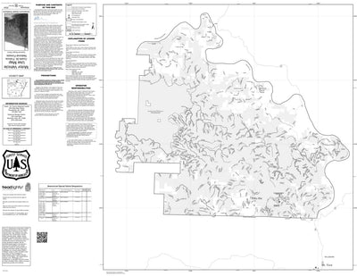 Motor Vehicle Use Map, MVUM, Sylamore District, Ozark-St. Francis National Forests Preview 1