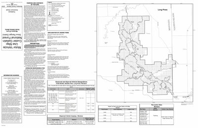 Custer Gallatin National Forest - Sioux Ranger District - Long Pines MVUM 2024 Preview 1
