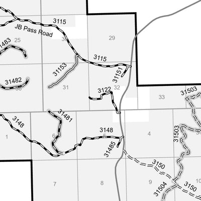 Custer Gallatin National Forest - Sioux Ranger District MVUM 2024 (South Dakota) Preview 3
