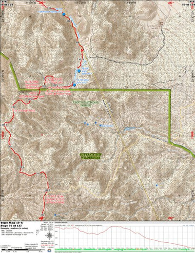 ANST Topo Map 19-4 Superstition Wilderness 4 Preview 1