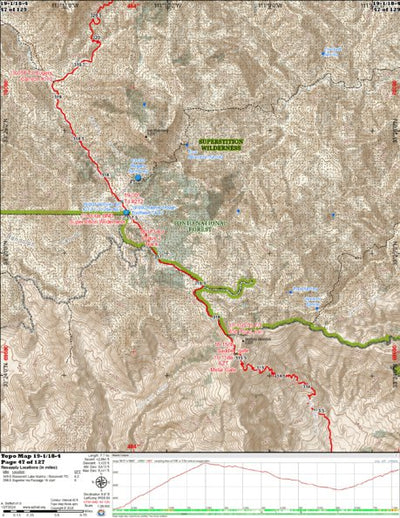 ANST Topo Map 19-1/18-4 Superstition Wilderness 1 a Preview 1