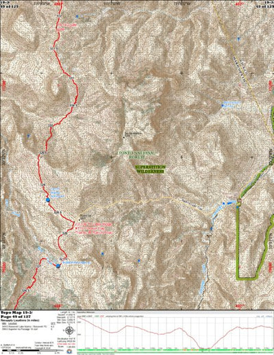ANST Topo Map 19-3 Superstition Wilderness 3 Preview 1