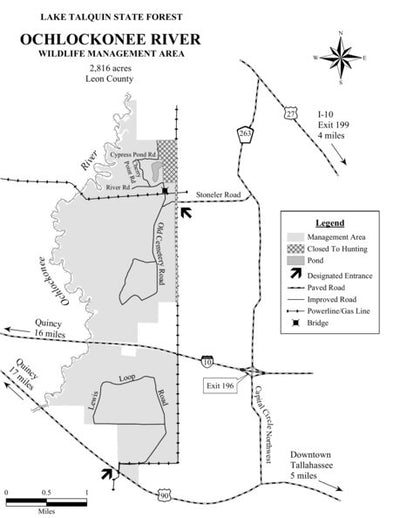 Ochlockonee River WMA Brochure Map Preview 1