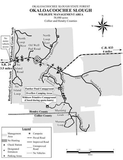 Okaloacoochee Slough WMA Brochure Map Preview 1