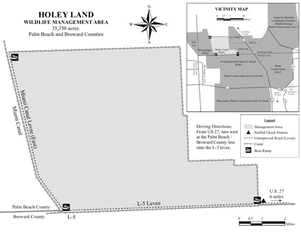 Holey Land WMA Brochure Map by Florida Fish and Wildlife