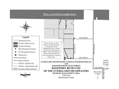 Kissimmee Bend Unit of the Everglades Headwaters WMA Brochure Map Preview 1
