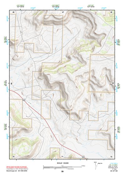 36107NW Page 59 Navajo Reservoir Topo