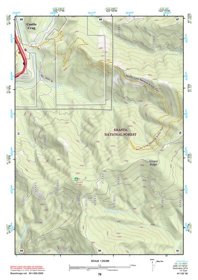 41122SE Page 78 Mount Shasta Topo