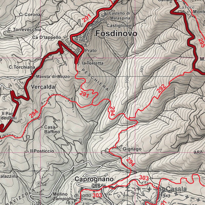 4LAND Srl 4LAND 141 Bassa Val di Magra digital map