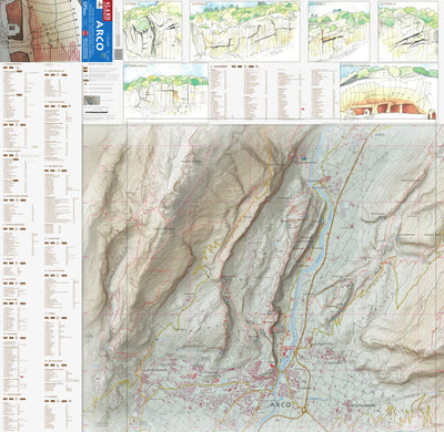 4LAND Srl 4LAND 146 Arco: Detailed map of spots for Free Climbing digital map