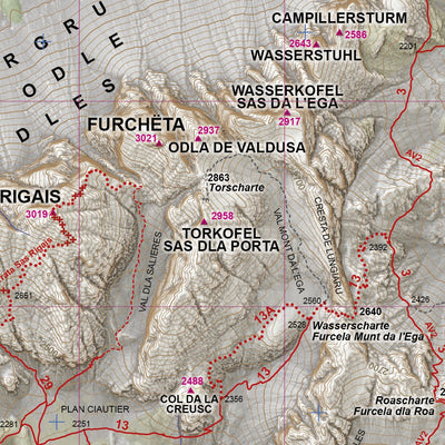 4LAND Srl 4LAND 182 Val Gardena Val di Funes Alpe di Siusi (Gröden Villnösstal Seiser Alm ) ed.2021 bundle exclusive
