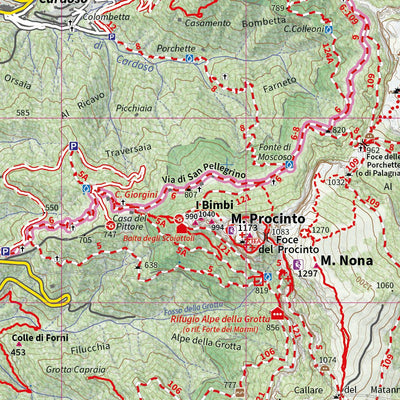 4LAND Srl 4LAND 200 Alpi Apuane ed.2022 SUD - (gratuita) digital map