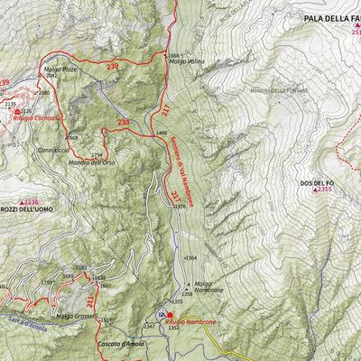 4LAND Srl 4LAND - 5 Trekking area Adamello, Brenta digital map