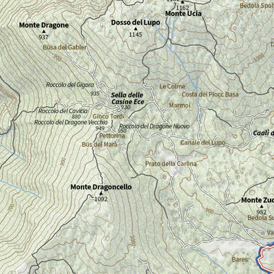 4LAND Srl Parco delle Colline di Brescia, ed. 2023 - 4LAND 250 digital map