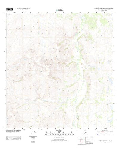 Talkeetna Mountains B-1 SE, AK (2013, 25000-Scale) Preview 1