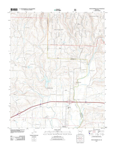 Mountainburg SE, AR (2011, 24000-Scale) Preview 1