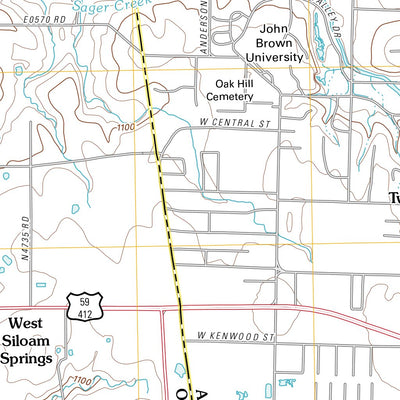 Siloam Springs, AR-OK (2011, 24000-Scale) Preview 2