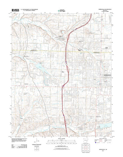 Springdale, AR (2011, 24000-Scale) Preview 1