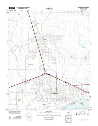 West Memphis, AR-TN (2011, 24000-Scale) Preview 1