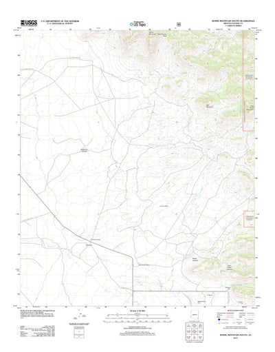 Bowie Mountain South, AZ (2012, 24000-Scale) Preview 1