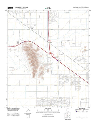 Casa Grande Mountains, AZ (2011, 24000-Scale) Preview 1