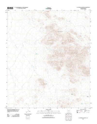 La Tortuga Butte, AZ (2011, 24000-Scale) Preview 1