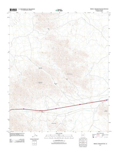Middle Camp Mountain, AZ (2011, 24000-Scale) Preview 1