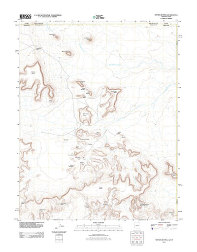 Mitten Buttes, AZ-UT (2010, 24000-Scale) Preview 1