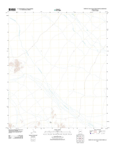 North Of Agua Dulce Mountains, AZ (2011, 24000-Scale) Preview 1