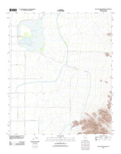 Picacho Reservoir, AZ (2011, 24000-Scale) Preview 1