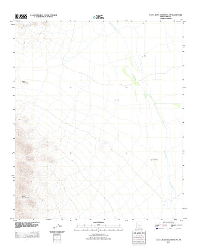 Santa Rosa Mountains NE, AZ (2011, 24000-Scale) Preview 1