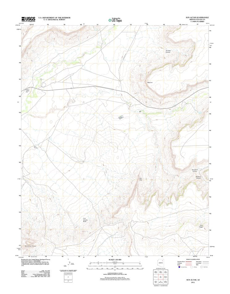 Sun Altar, AZ (2011, 24000-Scale) Map by United States Geological ...