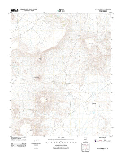 Sunflower Butte, AZ (2011, 24000-Scale) Preview 1