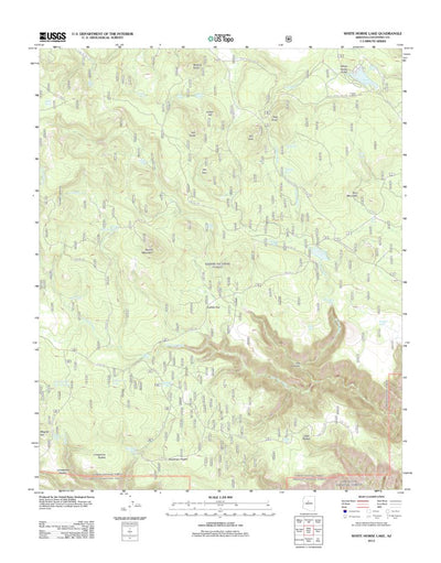White Horse Lake, AZ (2012, 24000-Scale) Preview 1