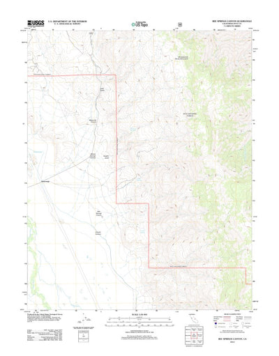 Bee Springs Canyon, CA (2012, 24000-Scale) Preview 1