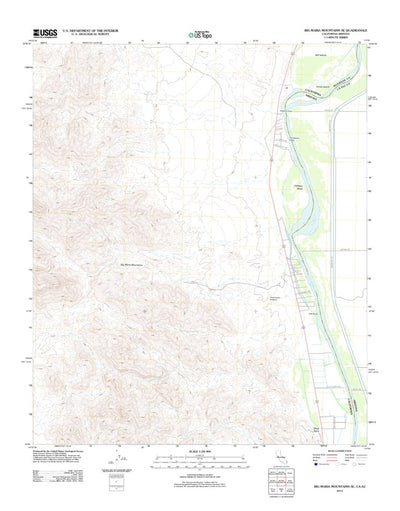Big Maria Mountains SE, CA-AZ (2012, 24000-Scale) Preview 1
