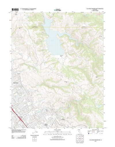 Calaveras Reservoir, CA (2012, 24000-Scale) Preview 1