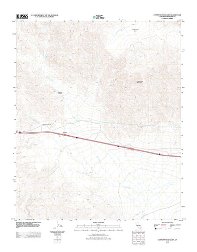 Cottonwood Basin, CA (2012, 24000-Scale) Preview 1
