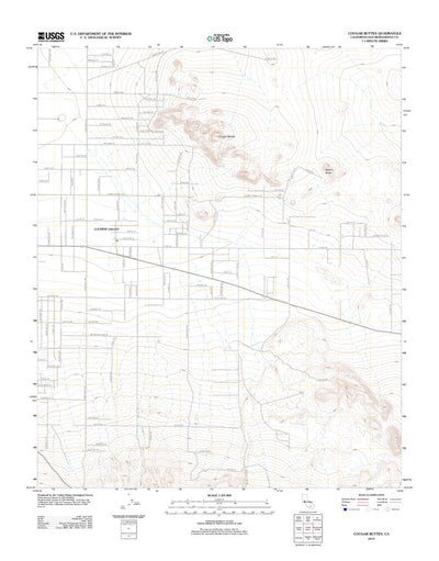 Cougar Buttes, CA (2012, 24000-Scale) Preview 1