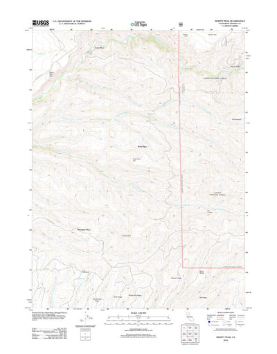 Dewitt Peak, CA (2012, 24000-Scale) Preview 1