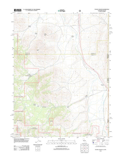 Evans Canyon, CA-NV (2012, 24000-Scale) Preview 1