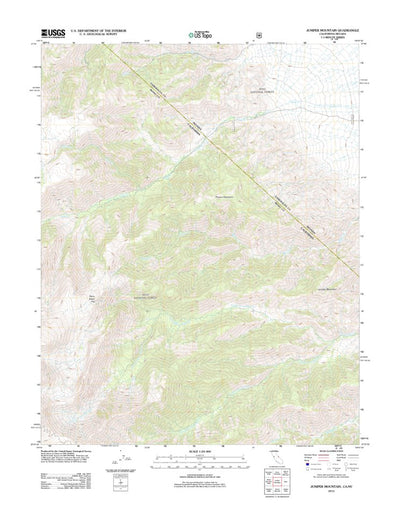 Juniper Mountain, CA-NV (2012, 24000-Scale) Preview 1