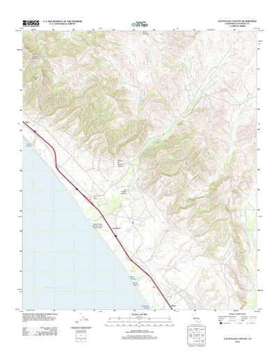 Las Pulgas Canyon, CA (2012, 24000-Scale) Preview 1