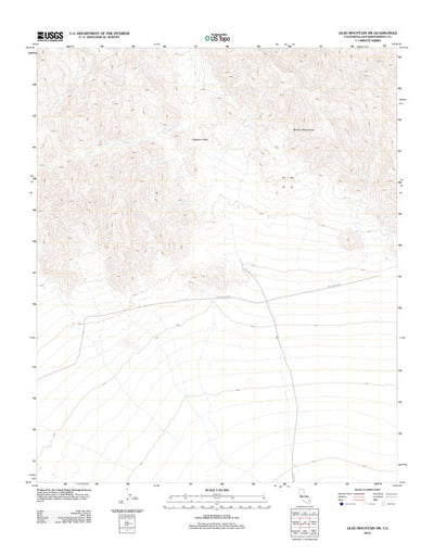 Lead Mountain SW, CA (2012, 24000-Scale) Preview 1